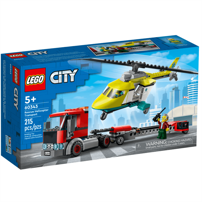 Lego Rescue Helicopter Transport 60343